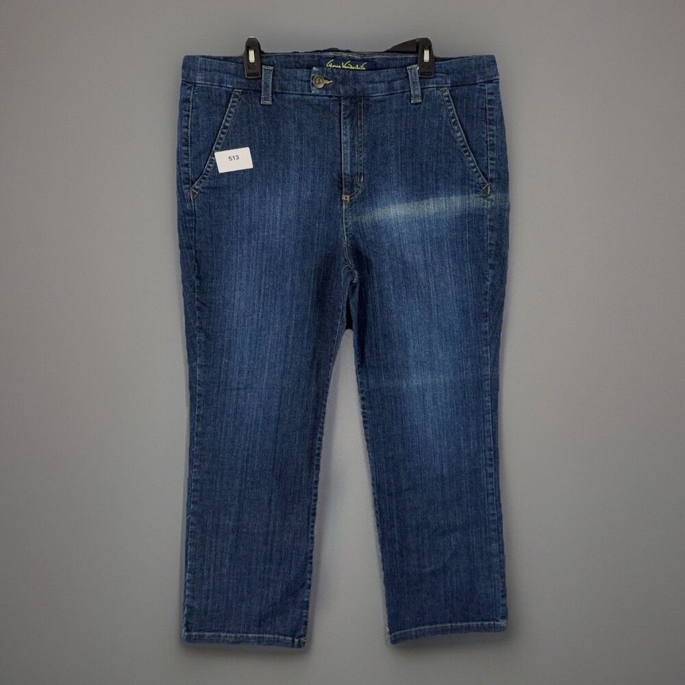 Gloria Vanderbilt Womens Jeans Sz 20W Blue Stretch Flatter Yourself Straight Leg